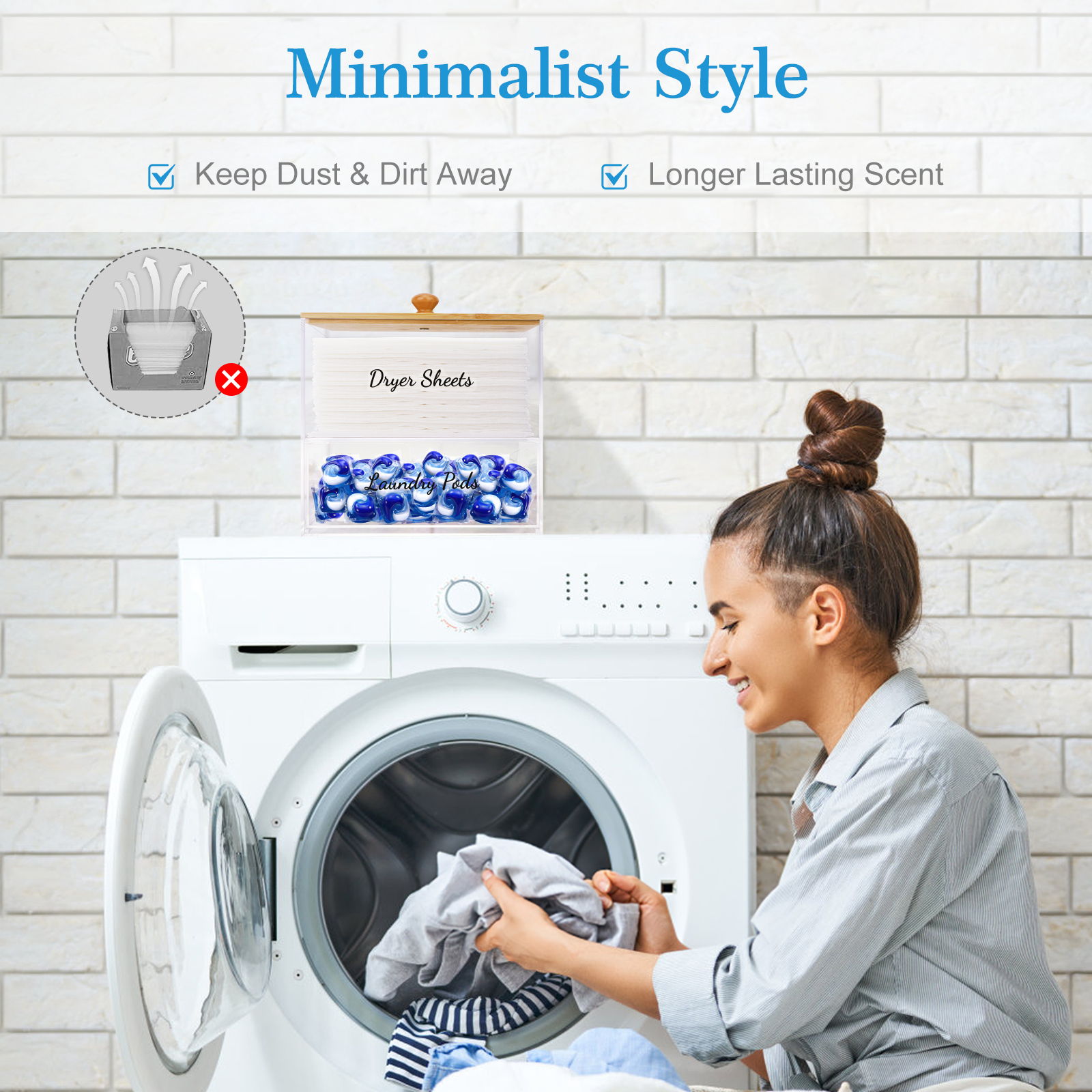 Acrylic Laundry Pods Organizer - Laundry Strip Eco avis et prix