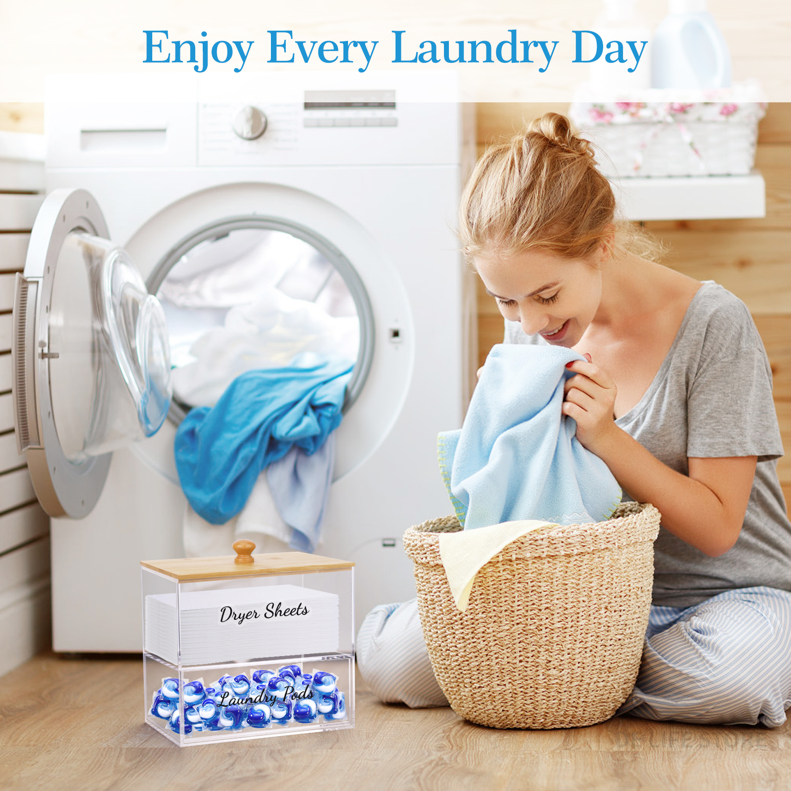 Acrylic Laundry Pods Organizer - Laundry Strip Eco avis et prix
